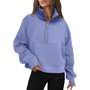 image:imageAUTOMET Womens Sweatshirts Half Zip Fleece Pullover Fall OutfitsBlue Purple