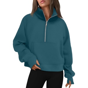 image:imageAUTOMET Womens Sweatshirts Half Zip Fleece Pullover Fall OutfitsBluegreen