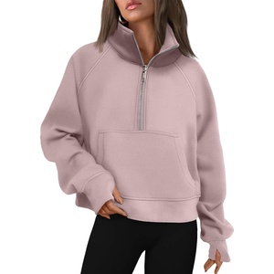 image:imageAUTOMET Womens Sweatshirts Half Zip Fleece Pullover Fall OutfitsDarkpink