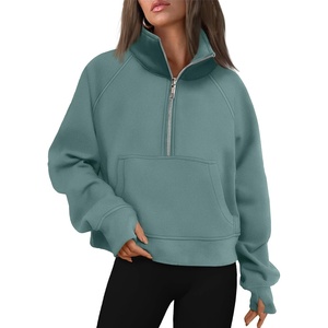 image:imageAUTOMET Womens Sweatshirts Half Zip Fleece Pullover Fall OutfitsGreen