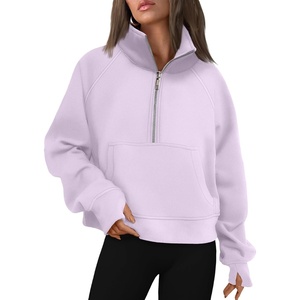 image:imageAUTOMET Womens Sweatshirts Half Zip Fleece Pullover Fall OutfitsLightpurple