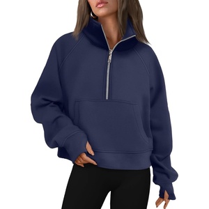 image:imageAUTOMET Womens Sweatshirts Half Zip Fleece Pullover Fall OutfitsNavyblue