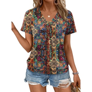 image:imageAUTOMET Womens Tops Short Sleeve V Neck T Shirts 2026 Summer Spring BlousesBoho1
