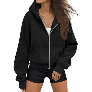image:imageAUTOMET Womens Zip Up Hoodies Fleece Jackets 2026 Oversized SweatshirtsBlack