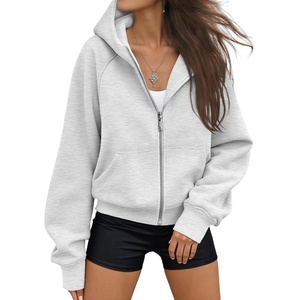image:imageAUTOMET Womens Zip Up Hoodies Fleece Jackets 2026 Oversized SweatshirtsGrey