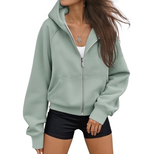 image:imageAUTOMET Womens Zip Up Hoodies Fleece Jackets 2026 Oversized SweatshirtsGreygreen