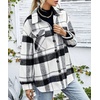 image:imageAUTOMET Shackets for Women Plaid Flannel ShirtsBlackwhite
