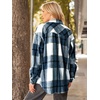 image:imageAUTOMET Shackets for Women Plaid Flannel ShirtsBlue