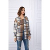 image:imageAUTOMET Shackets for Women Plaid Flannel ShirtsBluebrown