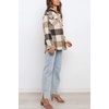 image:imageAUTOMET Shackets for Women Plaid Flannel ShirtsBrown