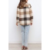image:imageAUTOMET Shackets for Women Plaid Flannel ShirtsBrown