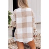 image:imageAUTOMET Shackets for Women Plaid Flannel ShirtsBrownwhite