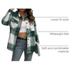 image:imageAUTOMET Shackets for Women Plaid Flannel ShirtsDark Green