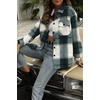 image:imageAUTOMET Shackets for Women Plaid Flannel ShirtsDark Green