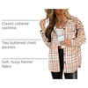image:imageAUTOMET Shackets for Women Plaid Flannel ShirtsDarkkhaki