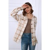 image:imageAUTOMET Shackets for Women Plaid Flannel ShirtsKhaki