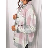 image:imageAUTOMET Shackets for Women Plaid Flannel ShirtsPinkgrey