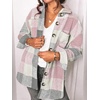 image:imageAUTOMET Shackets for Women Plaid Flannel ShirtsPinkgrey