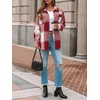 image:imageAUTOMET Shackets for Women Plaid Flannel ShirtsRed