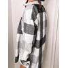 image:imageAUTOMET Shackets for Women Plaid Flannel ShirtsWhitegrey