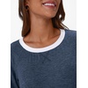 image:imageAUTOMET Womens Color Block Long Sleeve Shirts Oversized Crewneck Casual TopBlue