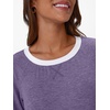 image:imageAUTOMET Womens Color Block Long Sleeve Shirts Oversized Crewneck Casual TopPurple