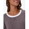 image:imageAUTOMET Womens Color Block Long Sleeve Shirts Oversized Crewneck Casual TopRosetaupe