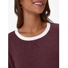 image:imageAUTOMET Womens Color Block Long Sleeve Shirts Oversized Crewneck Casual TopWinered