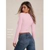 image:imageAUTOMET Womens Crew Neck Long Sleeve Shirts Compression Underscrubs TopsPink