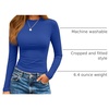 image:imageAUTOMET Womens Crew Neck Long Sleeve Shirts Compression Underscrubs TopsRoyalblue