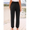 image:imageAUTOMET Womens High Waisted Lounge Sweatpants Jogger Pants with PocketsBlack