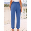 image:imageAUTOMET Womens High Waisted Lounge Sweatpants Jogger Pants with PocketsBlue