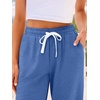 image:imageAUTOMET Womens High Waisted Lounge Sweatpants Jogger Pants with PocketsBlue