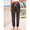 image:imageAUTOMET Womens High Waisted Lounge Sweatpants Jogger Pants with PocketsBrown