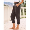 image:imageAUTOMET Womens High Waisted Lounge Sweatpants Jogger Pants with PocketsBrown