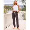 image:imageAUTOMET Womens High Waisted Lounge Sweatpants Jogger Pants with PocketsBrown