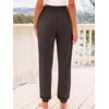 image:imageAUTOMET Womens High Waisted Lounge Sweatpants Jogger Pants with PocketsBrown