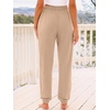 image:imageAUTOMET Womens High Waisted Lounge Sweatpants Jogger Pants with PocketsCamel