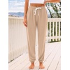 image:imageAUTOMET Womens High Waisted Lounge Sweatpants Jogger Pants with PocketsCamel