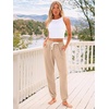 image:imageAUTOMET Womens High Waisted Lounge Sweatpants Jogger Pants with PocketsCamel