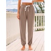 image:imageAUTOMET Womens High Waisted Lounge Sweatpants Jogger Pants with PocketsCoffee