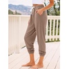 image:imageAUTOMET Womens High Waisted Lounge Sweatpants Jogger Pants with PocketsCoffee
