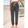 image:imageAUTOMET Womens High Waisted Lounge Sweatpants Jogger Pants with PocketsDark Grey