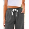 image:imageAUTOMET Womens High Waisted Lounge Sweatpants Jogger Pants with PocketsDark Grey