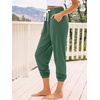 image:imageAUTOMET Womens High Waisted Lounge Sweatpants Jogger Pants with PocketsGreen
