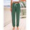 image:imageAUTOMET Womens High Waisted Lounge Sweatpants Jogger Pants with PocketsGreen