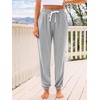 image:imageAUTOMET Womens High Waisted Lounge Sweatpants Jogger Pants with PocketsGrey