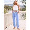 image:imageAUTOMET Womens High Waisted Lounge Sweatpants Jogger Pants with PocketsLightblue