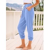 image:imageAUTOMET Womens High Waisted Lounge Sweatpants Jogger Pants with PocketsLightblue