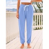 image:imageAUTOMET Womens High Waisted Lounge Sweatpants Jogger Pants with PocketsLightblue